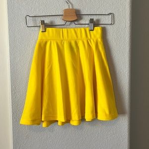 Yellow Skater Skirt